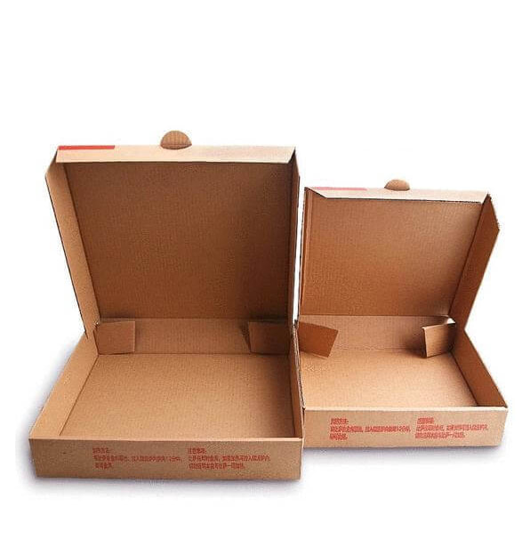 Disposable Pizza Slice Tray Patterned Takeaway Cardboard Fast Food Packaging 