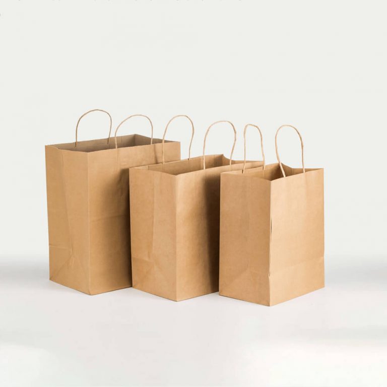 Wholesale Biodegradable kraft custom printed fast food paper bags paper ...