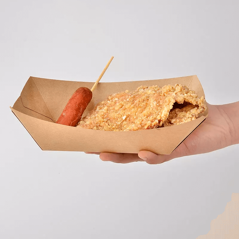 50 Paper Food Tray 2lb Nachos Burger HotDog 